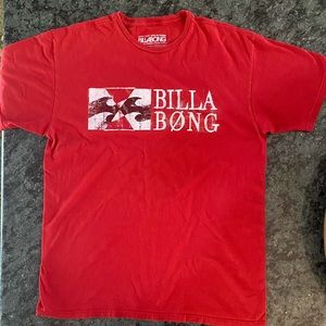Billabong T-shirt in red , size L